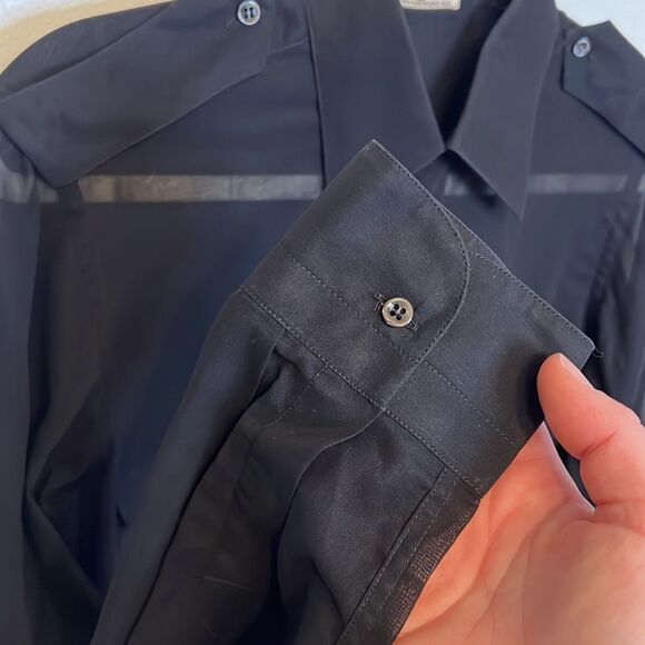 Battaglia Made in Italy vintage sheer button up blouse - Picture 5 of 8